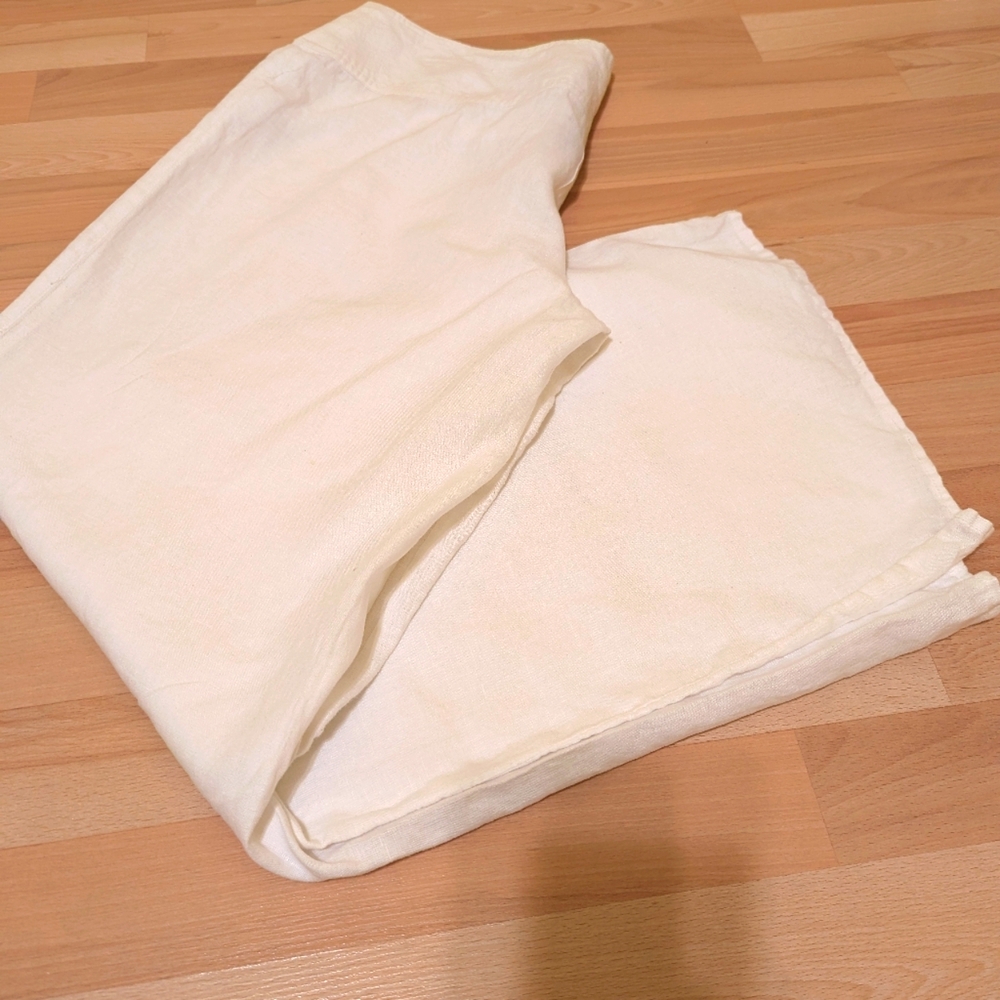 Pants Cotton Linen H&M White Pants